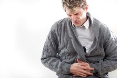 pijn in de onderbuik bij een man met prostatitis